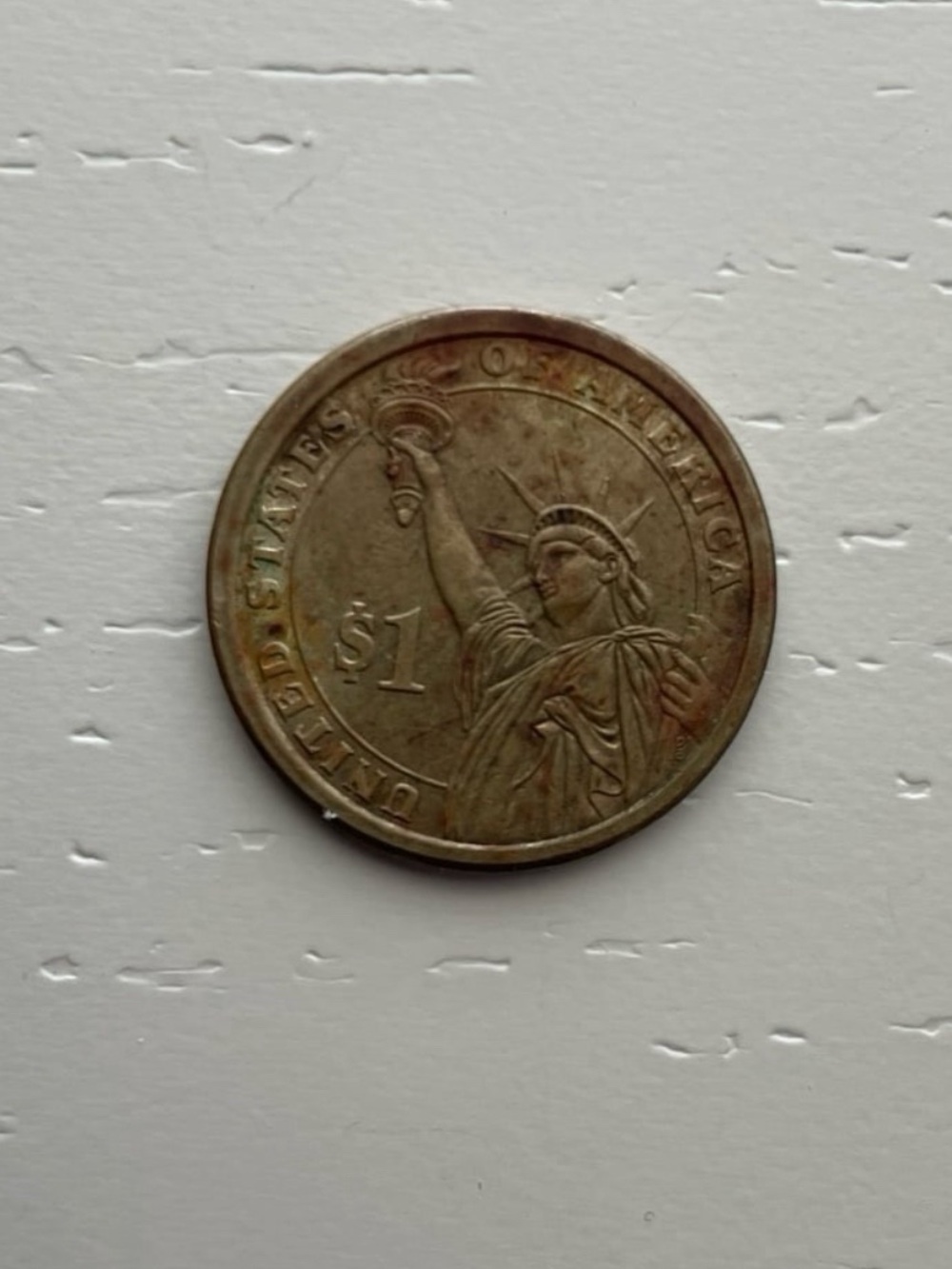 Rare 1789-1797 George Washington Presidential Golden One Dollar Coin